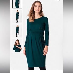 NWT- size 12- Seraphine nursing pleat dress